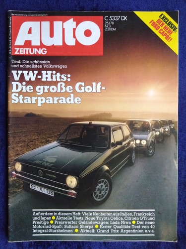Auto zeitung 1978 - zeitung, golf