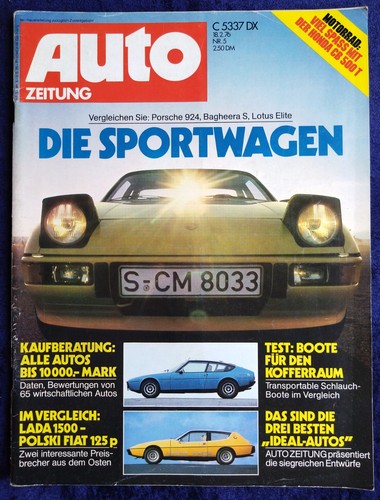 Auto zeitung 1976 porsche - zeitung,